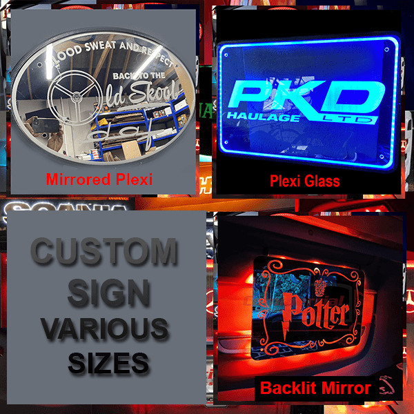 Custom Truck Mirrors / Lightboards