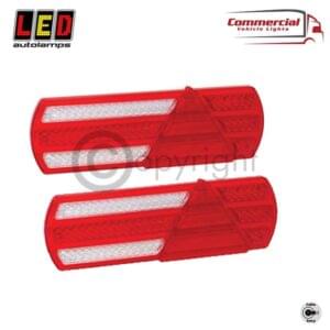 EU390LR2 Low Profile Truck / Trailer 6 Function Combination Lamps