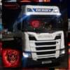 CUSTOM TRUCK MIRROR / LIGHT BOARD FOR ALL TRUCKS 50x50cm