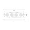 LED Autolamps Low-Profile 4-Led Warning Lamp / Strobes - Image 2