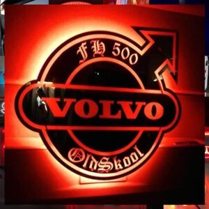 VOLVO CUSTOM TRUCK LED MIRROR / LIGHT BOARD 50X50CM