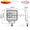 4" 32 WATT LED WORKLAMP BY 247 LIGHTING 1920 LUMENS