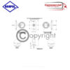 Led 2 Way Outline Stalk Marker Light LD721
