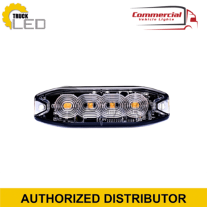 4 LED SLIMLINE GRILLE / SURFACE MOUNT STROBE LIGHT