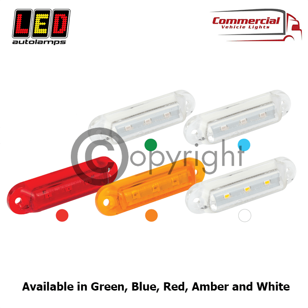 LED AUTOLAMPS 16 SERIES LED AMBER MARKER LIGHTS