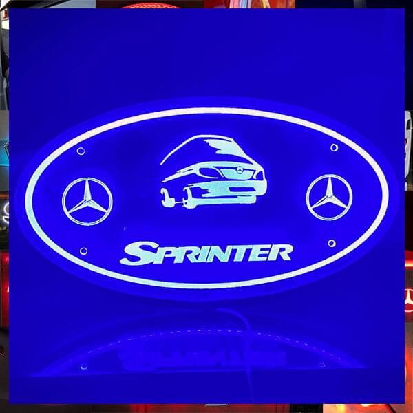 MERCEDES SPRINTER PLEXI GLASS LIGHT BOARD