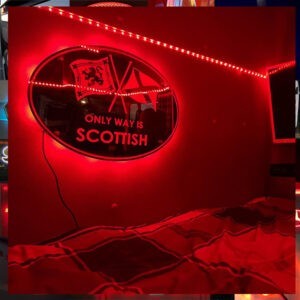 ONLY WAY IS SCOTTISH INTERIOR LIGHT BOARD / MIRROR