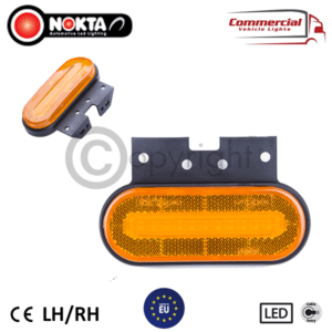 8 X 24 VOLT NEON OUTLINE MARKER LIGHTS WITH REFLECTOR