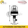 Led Flashing Beacon/Warning Lamp Flexi Din/Pole Mount 12/24v