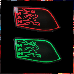 Man 2022 Led Back-Lit Custom Interior Door Panels