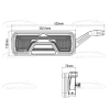 7 Function Dynamic Led Combination Lamp with Stalk Marker