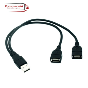 USB Charger 1 to 2 Splitter 30cm