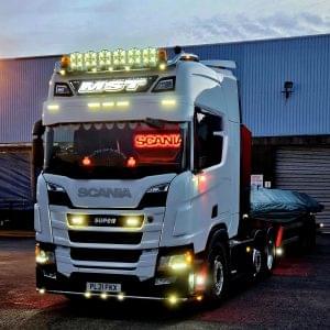 3D Scania Letters Truck Light Board