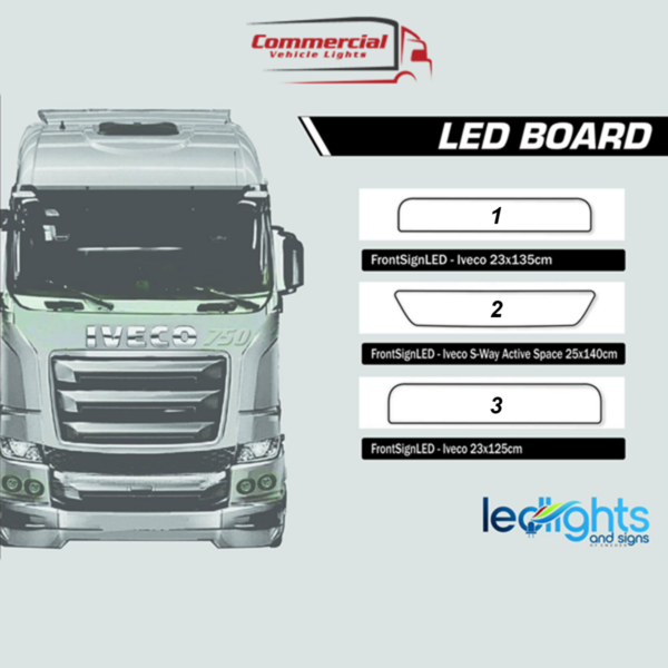Iveco LED Name Board / Illuminated Front Sign