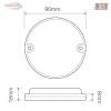 95WM 12/24 95mm Round Reverse Lamp - Image 2