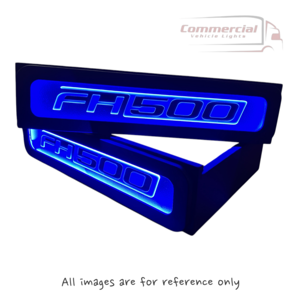 Volvo FH 500 Truck LED Seat Base Black with Blue LED (Made To Order )