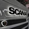 Scania Grille Badge White Led Back-Lit (Black Front)