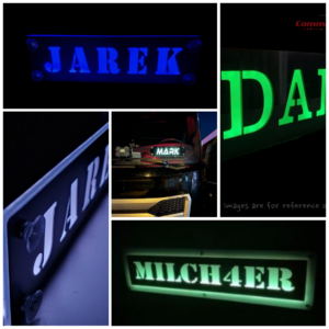 Custom Premium LED 3D Nameplate / Window Sign 500x100mm
