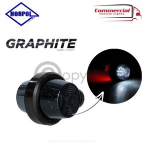 Short Arm Old School Led Marker Light White-Red Horpol LD 2588 (GRAPHITE)