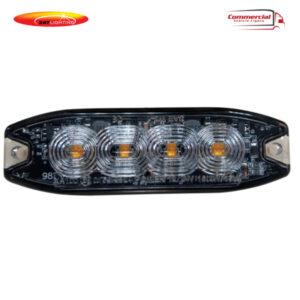 4 LED Strobe Warning Light | Reg 10/65 | Slimline 247-CA7183A/R