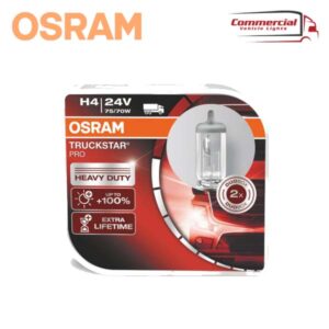 Osram TruckStar Pro H4 Halogen Headlamp Bulb x2 OSM-64196TSP-HCB 
