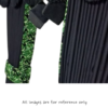 Black Royal Suede Curtains / Green Danish Plush Style Dutch Quality