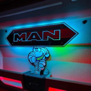MAN Truck Led Mirror / Light Board / Wall Mirror 70x18cm