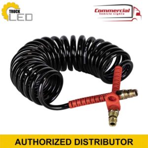 Pneumatic Spiral Coil M22 x 1.5 Red Polyurethane 5.5M Cable