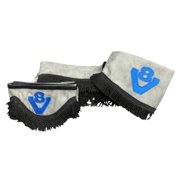 Scania Next Gen Grey Curtain Set With Black Tassels (V8 Blue)
