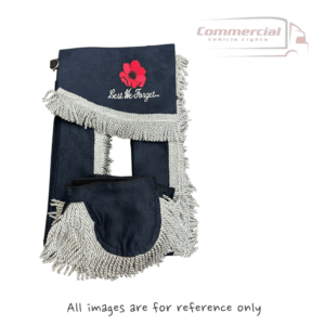 Scania Next Gen Navy Curtain Set With Silver Tassels